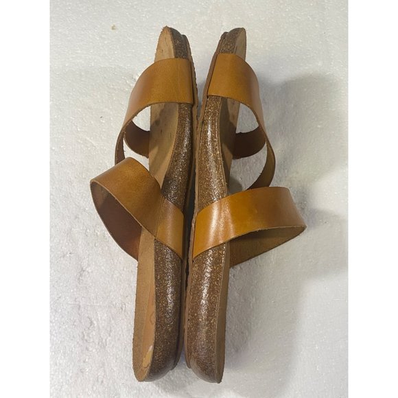 Yokono womens size 9 leather sandal-tan made in spain - Picture 6 of 16